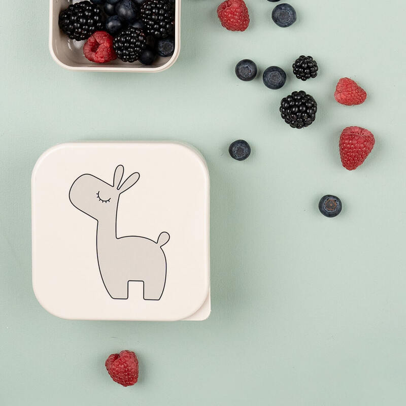 Lot de 3 Boîtes à goûter Lalee Sable mixte Done by Deer lifestyle3