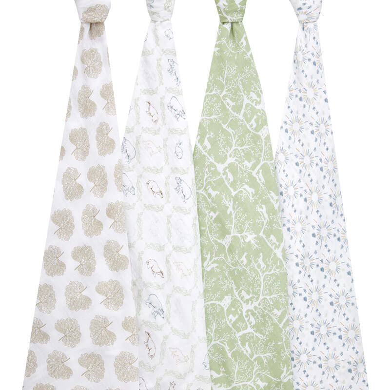 Lot de 4 langes en mousseline de coton Harmony Aden + Anais langes