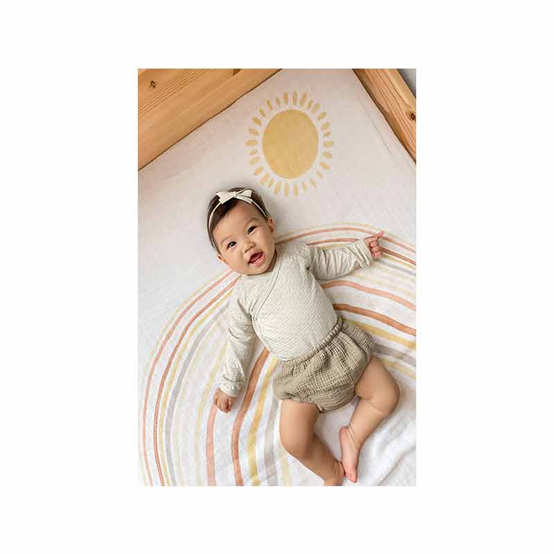 Lot de 4 maxi-langes en mousseline de coton Keep rising Aden + Anais Bébé