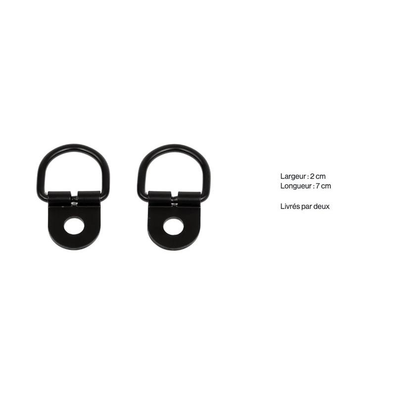 Lot de 2 anneaux d'attache loops AXKID 7 cm