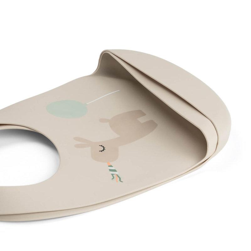 Lot de 2 bavoirs en silicone Celebration Sable Done By Deer poche