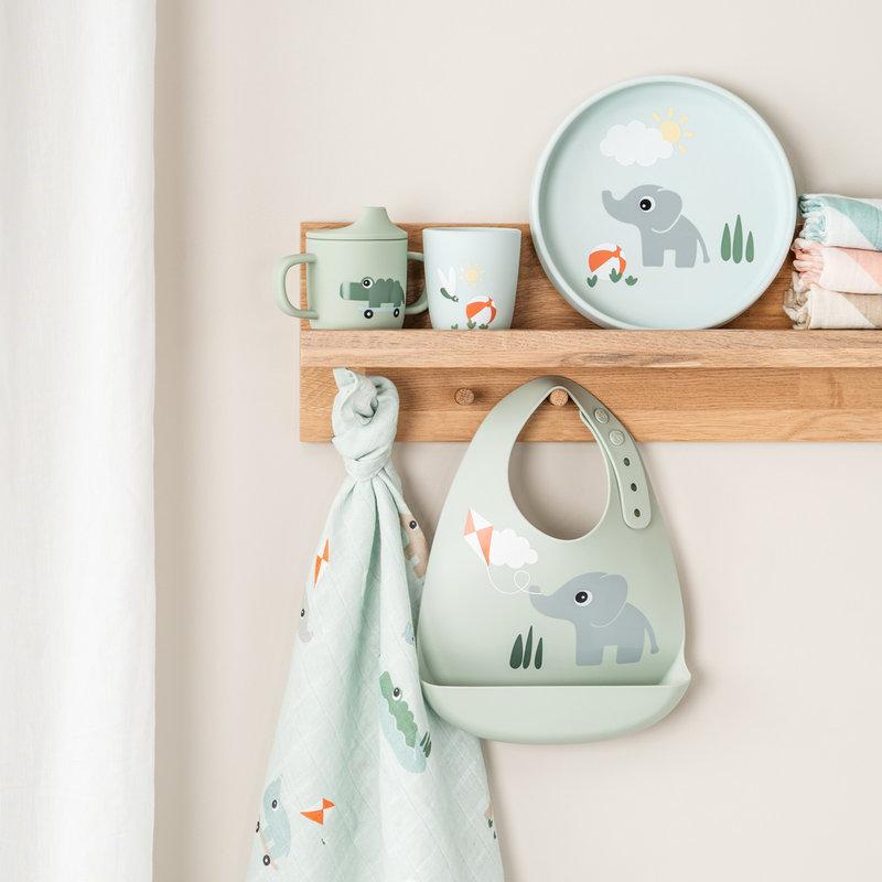 Lot de 2 bavoirs en silicone Playground Multicolore DONE BY DEER lifestyle