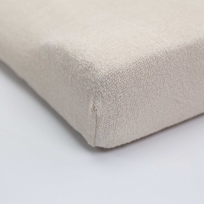 Lot de 2 Housses de Matelas à Langer Sable & Vert trois Kilos Sept coin 3