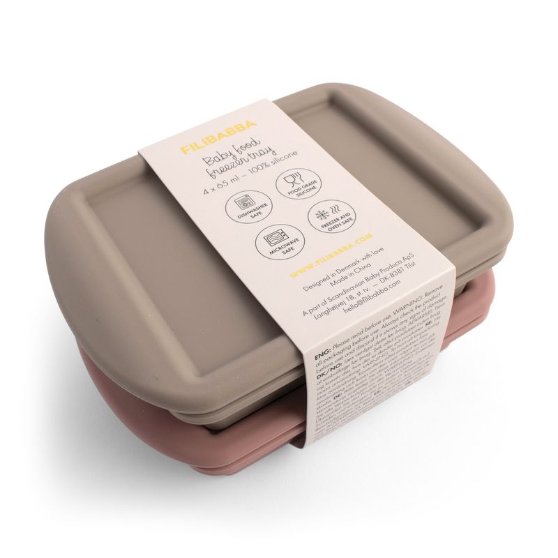 Lot de 2 moules de congélation Rose Mix Filibabba packaging
