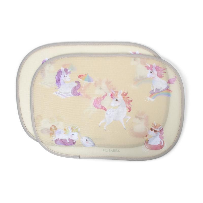 Lot de 2 pare-soleil pour voiture La plage des licornes FILIBABBA produit
