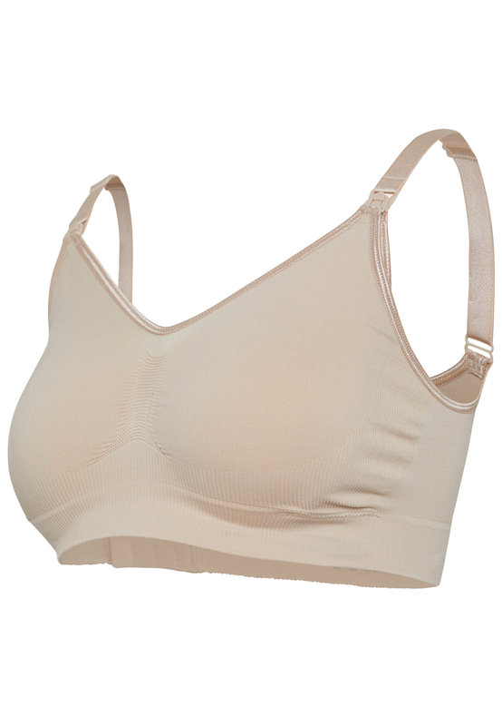 Lot de 2 soutien-gorge grossesse et allaitemet sans coutures Carriwell beige