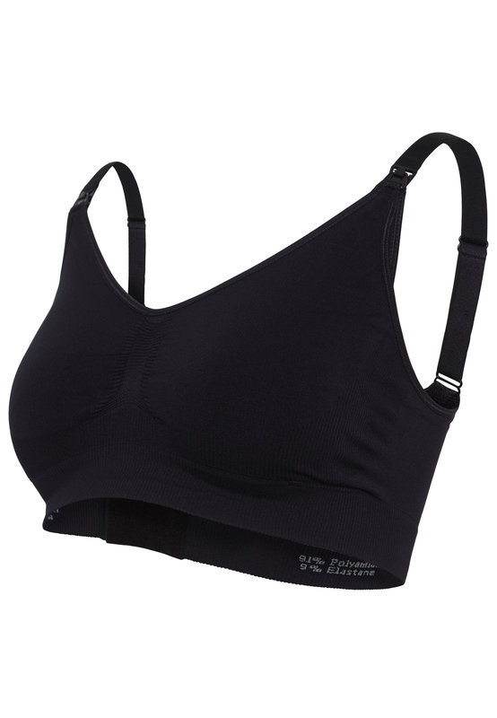 Lot de 2 soutien-gorge grossesse et allaitemet sans coutures Carriwell noir
