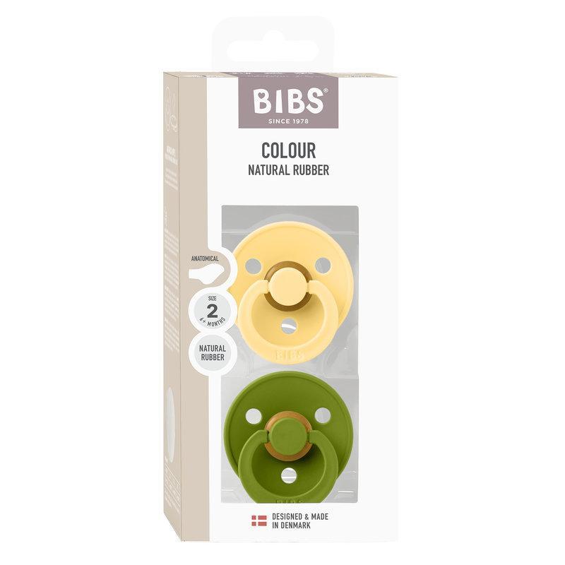 Lot de 2 sucettes Bibs Colour Taille 2 Bibs boîte