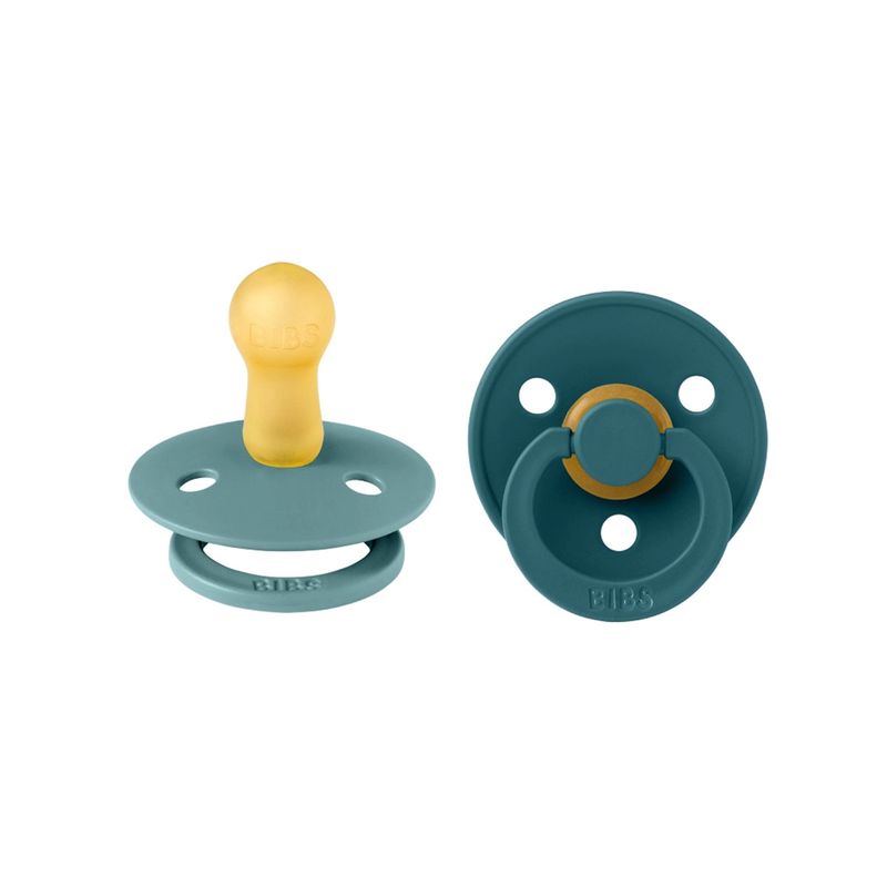 Lot de 2 sucettes Bibs Colour Taille 1 Island Sea/Forest Lake Bibs