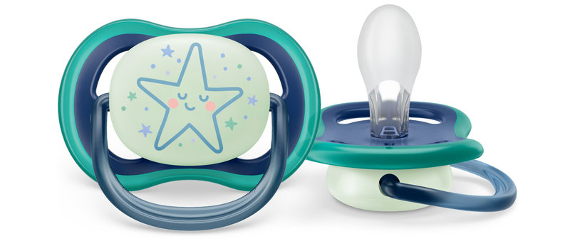 Lot de 2 Sucettes Ultra Air Day and night 6-18M Phillips Avent sucette 1