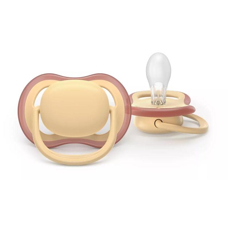 Lot de 2 Sucettes Ultra Air Jour  Nuit 0-6M Nature PHILIPS AVENT classique