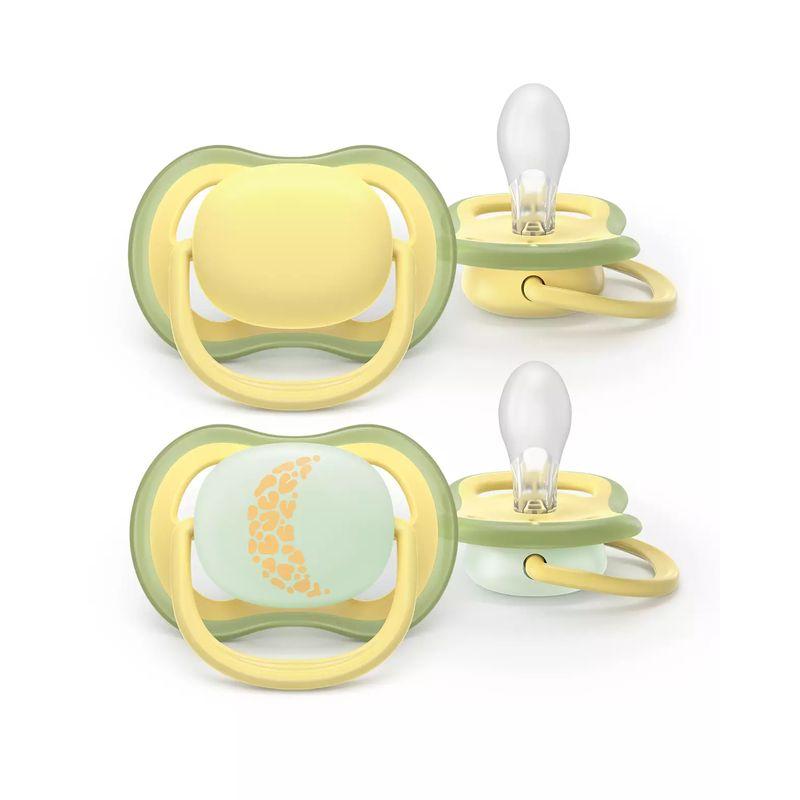 Lot de 2 Sucettes Ultra Air Jour & Nuit 18M+ Nature PHILIPS AVENT produit