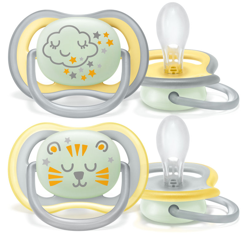 Lot de 2 Sucettes Ultra Air Nuit Déco 18M+ Phillips Avent lot 