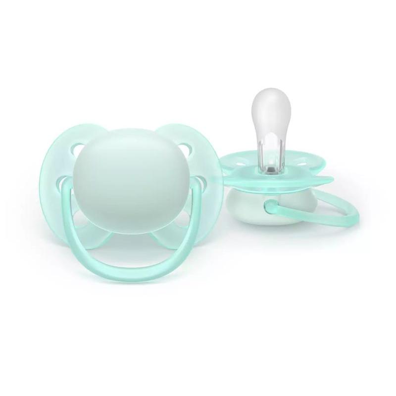 Lot de 2 Sucettes Ultra Soft Jour 0-6M Uni PHILIPS AVENT coloris 2