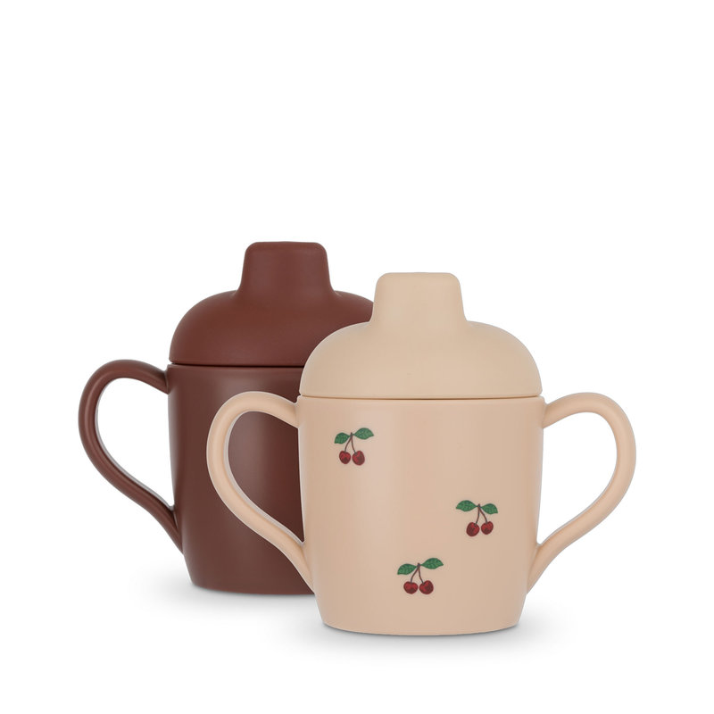 Lot de 2 tasses à bec Cerise Konges Slojd produit lot 
