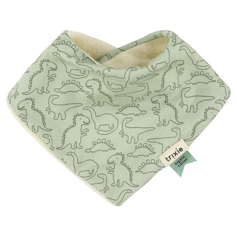 Lot de 3 bavoirs bandana mix Daring Dino Trixie bandeau 1