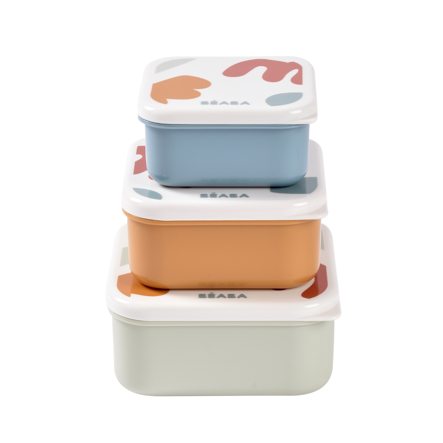 Lot de 3 Boîtes à goûter Playful BEABA empiler