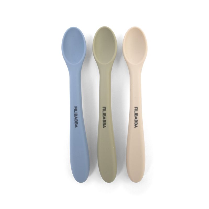 Lot de 3 cuillères en silicone Ocean Mix Filibabba produit