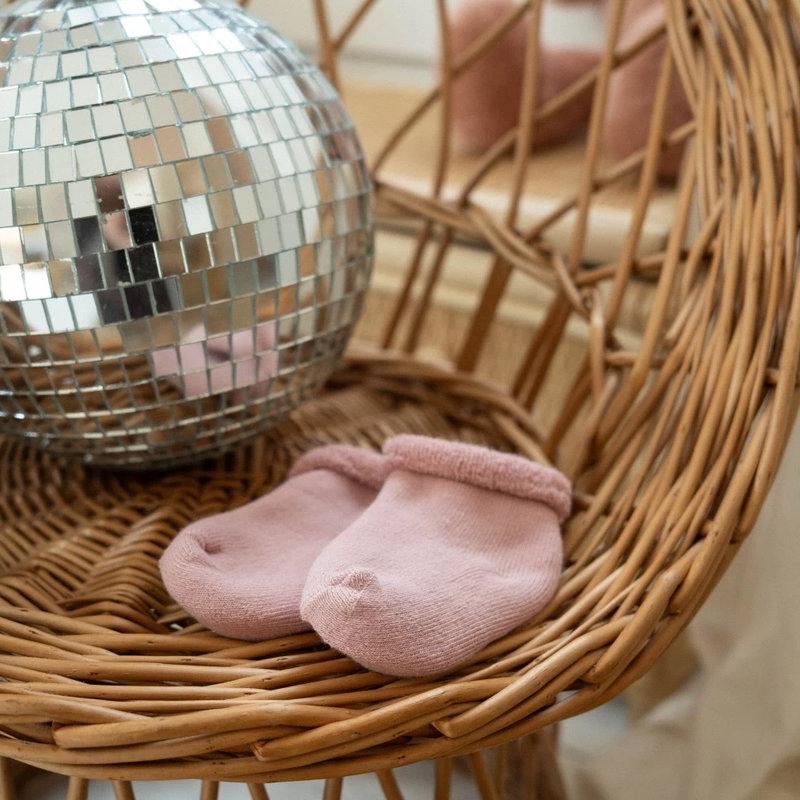 Lot de 3 Paires de Chaussettes 0-6m Rose Trois Kilos Sept 2