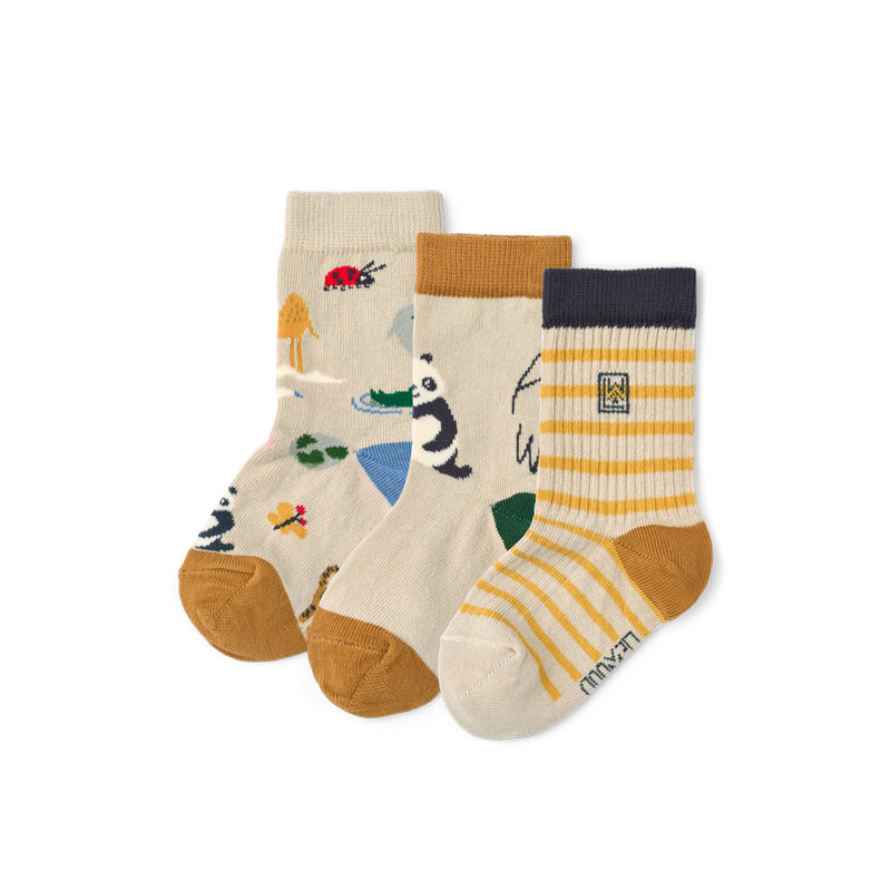 Lot de 3 paires de chaussettes Silas Around the world Taille 22/24 Liewood produit 