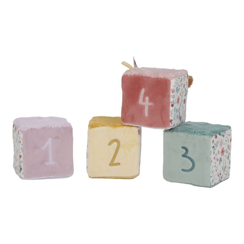 Lot de 4 cubes doux Fairy Garden Little Dutch chiffres