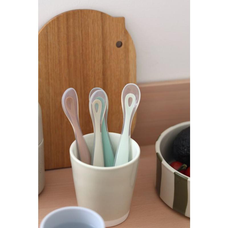 Lot de 4 cuillères d'apprentissage silicone 1er âge Natural Set BEABA lifestyle