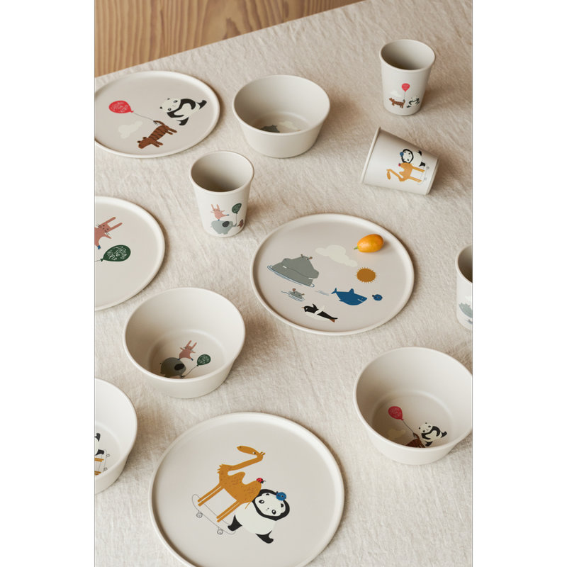 Lot de 4 gobelet Lana Around the world liewood lifestyle