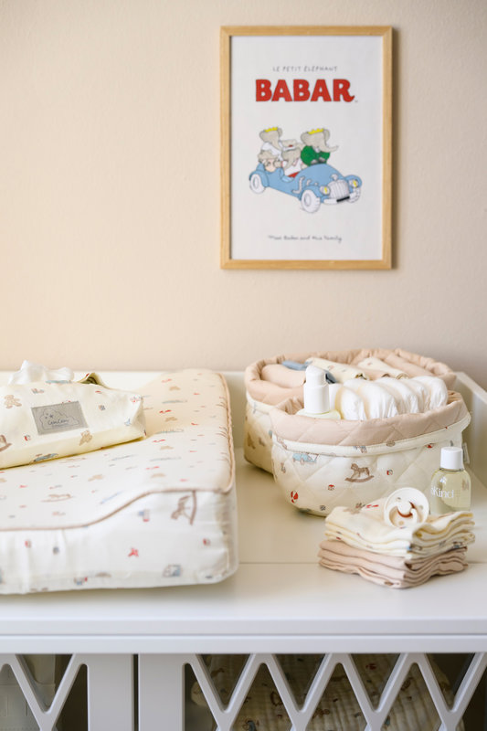 Lot de 4 langes 30 x 30 cm Vintage Toys Cam Cam Copenhagen lifestyle 1