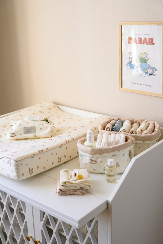 Lot de 4 langes 30 x 30 cm Vintage Toys Cam Cam Copenhagen lifestyle 2