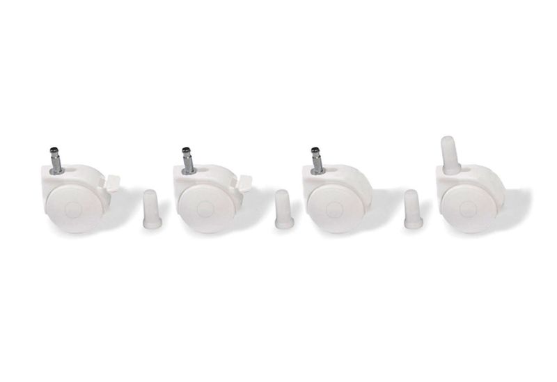 Lot de 4 roulettes pivotantes blanches PINOLINO produit