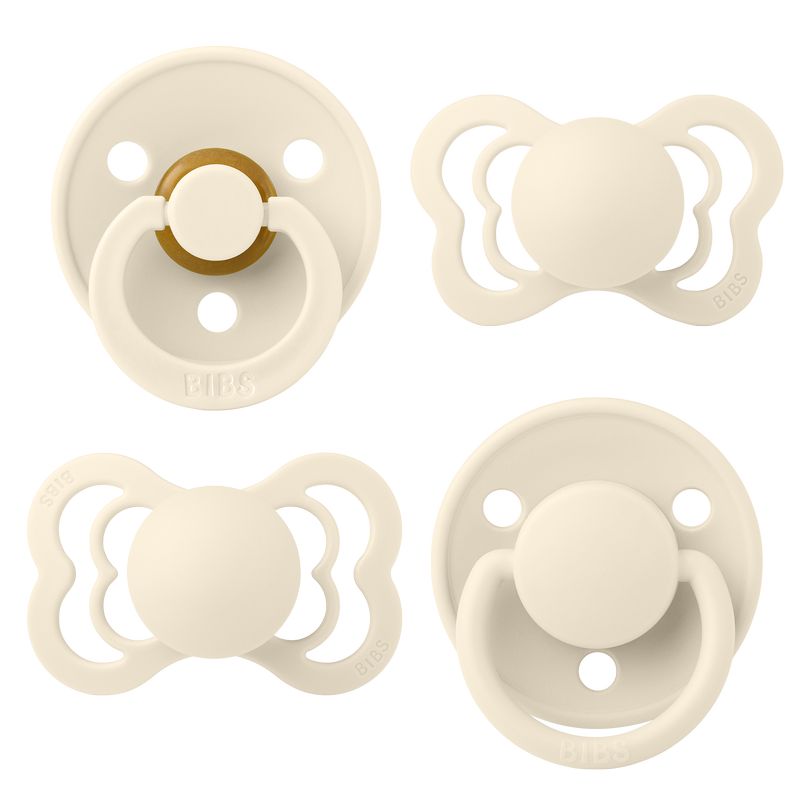 Lot de 4 sucettes Try It Collection Bibs Taille 2 Ivory Bibs collerettes