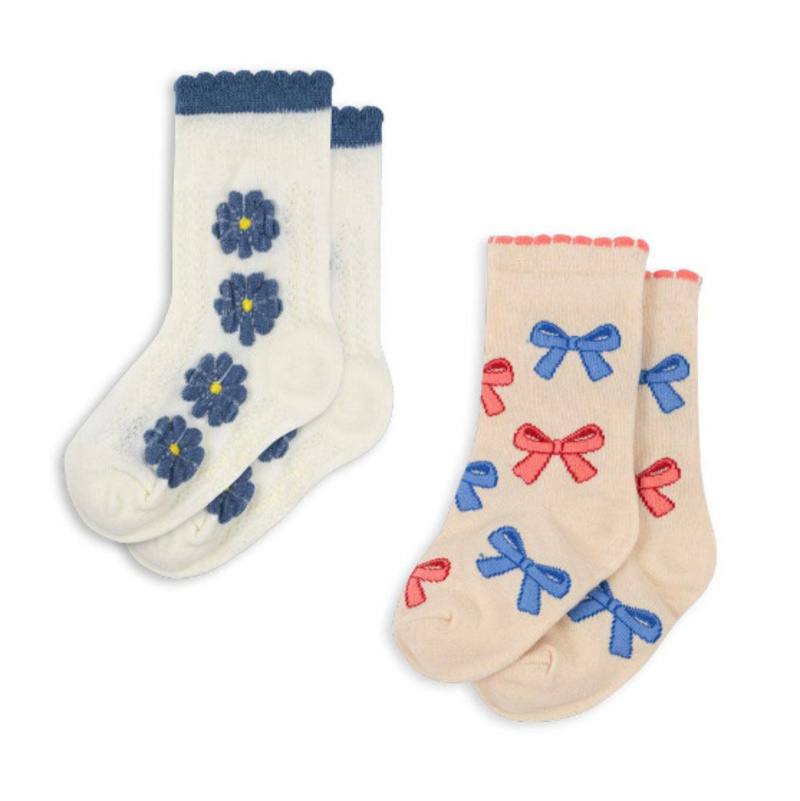 Lot de deux paires de chaussettes Mix Petits Noeuds Konges Slojd