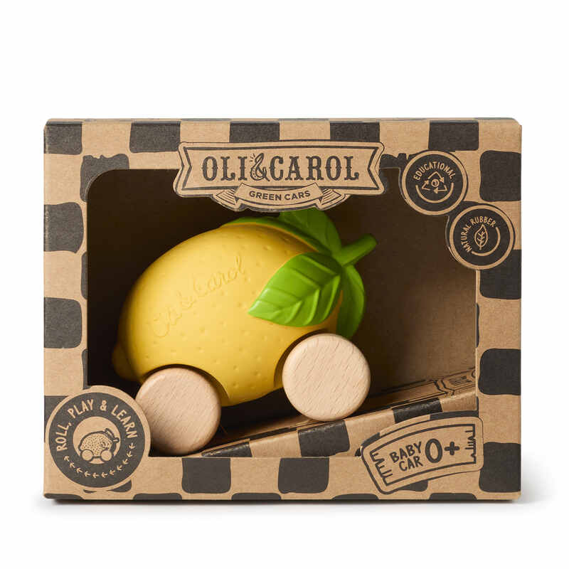 Lou la voiture citron Oli & Carol packaging