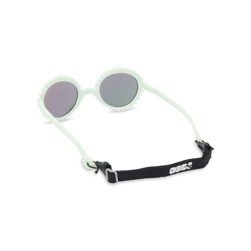 Lunettes de soleil bébé Fleur 1-2 ans KI ET LA avec cordon