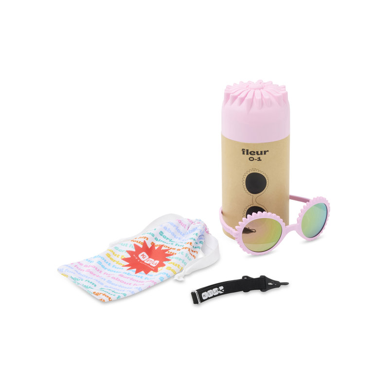 Lunettes de soleil enfant Fleur 2-4 ans KI ET LA packaging 