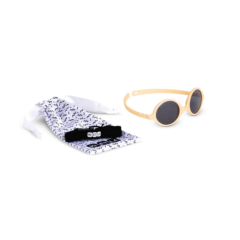 Lunettes de soleil bébé Diabola 2.0 0 – 1 an Abricot Ki et La set