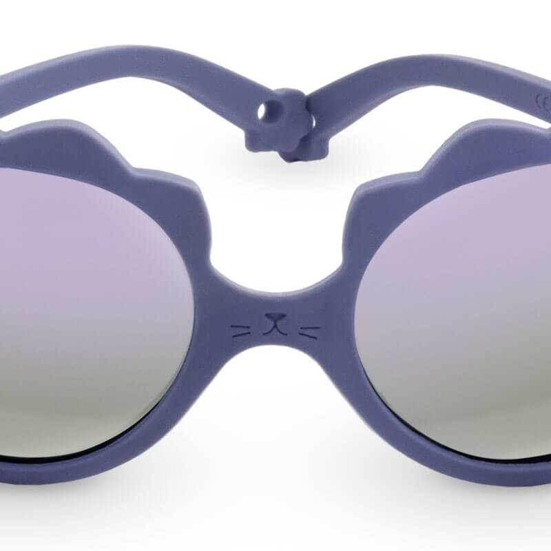 Lunettes de soleil enfant Lion 0-1 an Violet Ki et Là face