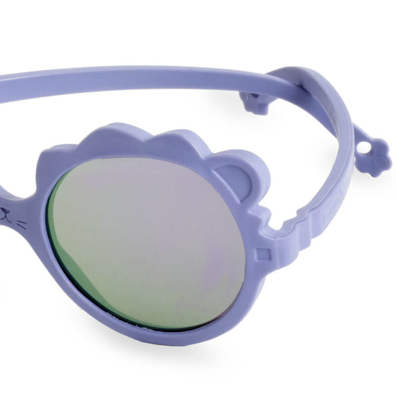 Lunettes de soleil enfant Lion 0-1 an Violet Ki et Là verre
