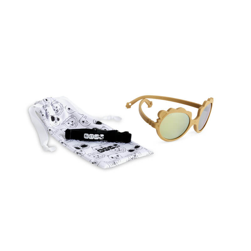 Lunettes de soleil enfant Lion 0-1 an Miel Ki et Là contenu