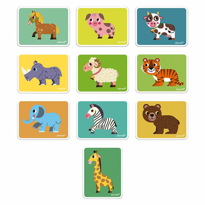 Magneti'Book Animaux 30 Magnets Janod Animaux