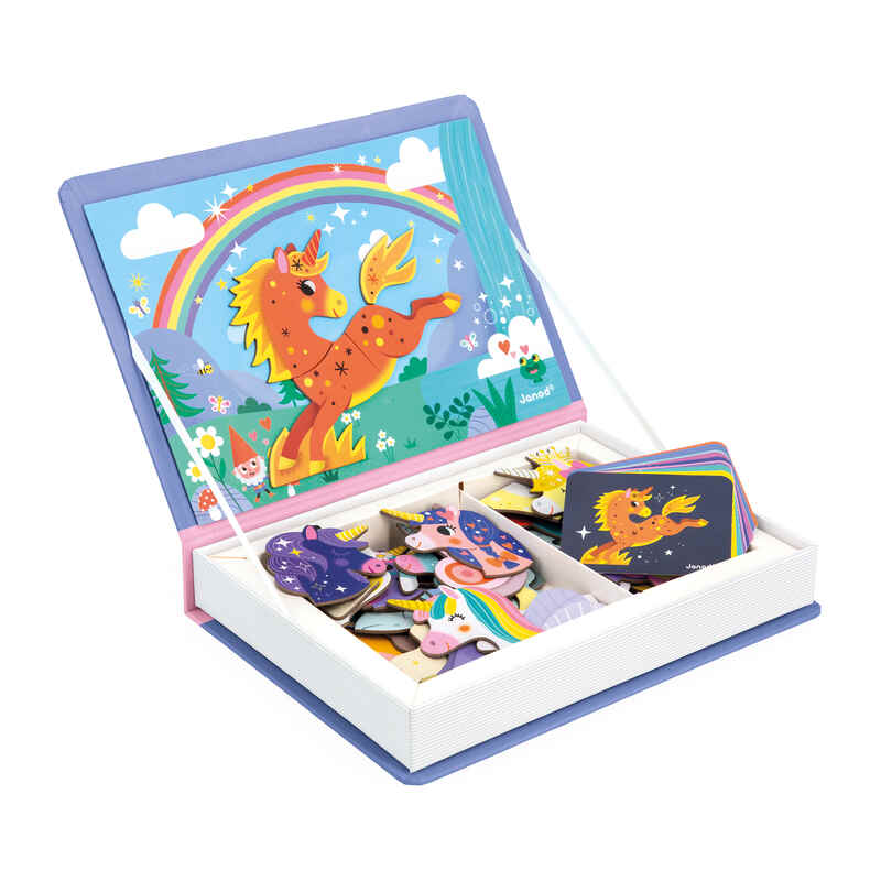 Magneti'book Licornes 44 magnets Janod boite