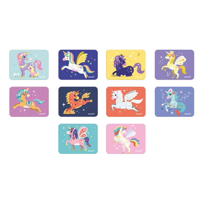 Magneti'book Licornes 44 magnets Janod carte