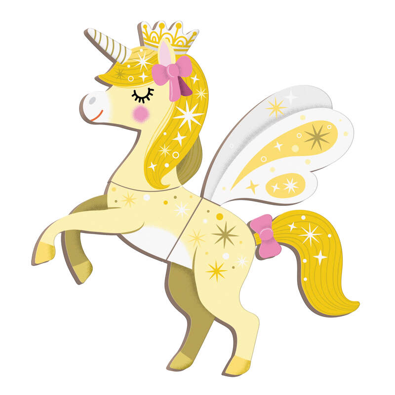 Magneti'book Licornes 44 magnets Janod licorne jaune