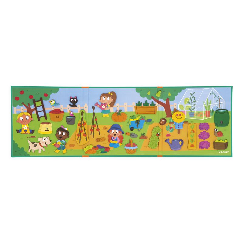 Magneti'Stories Le Potager Janod produit page 1 avec magnets