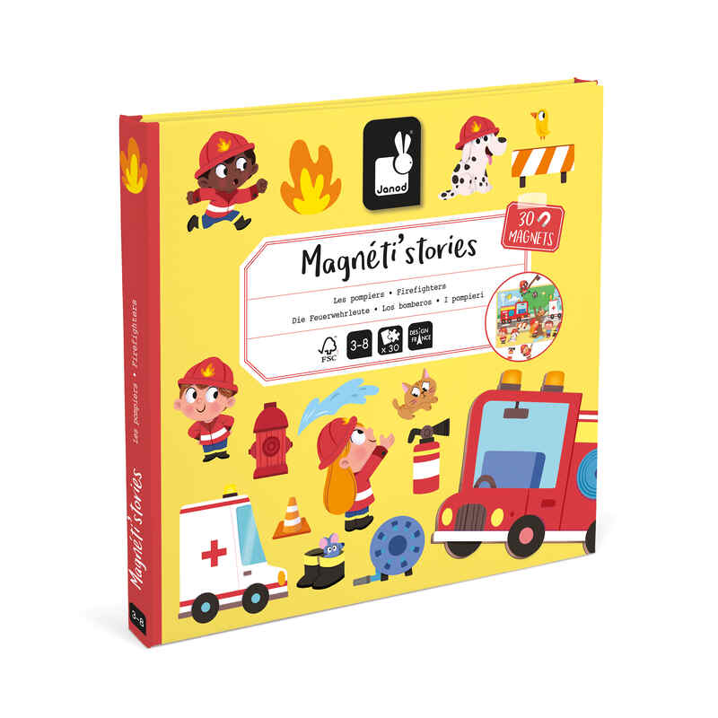 Magneti'stories Les Pompiers Janod livre