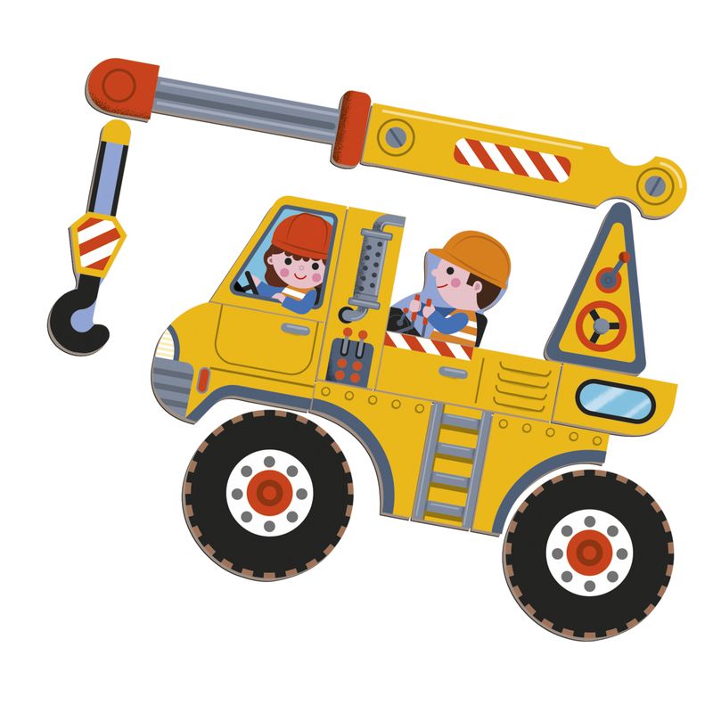 Magneti'book Cosntruction 50 magnets Janod camion
