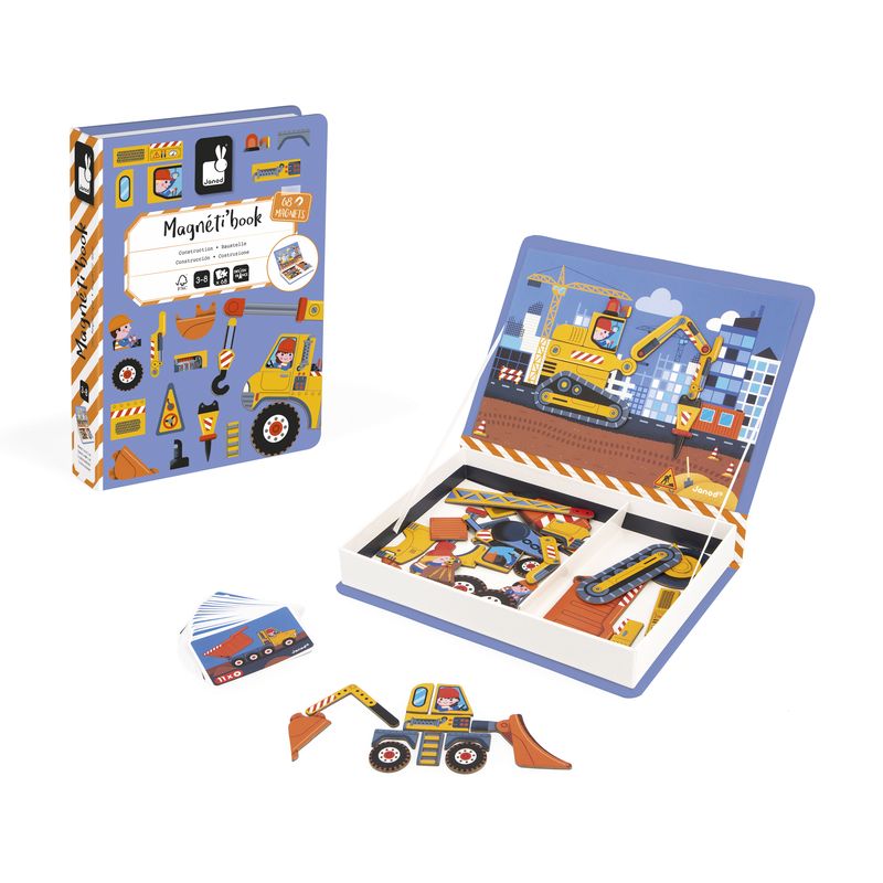 Magneti'book Cosntruction 50 magnets Janod ensemble