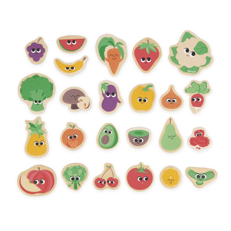 Magnets Fruits et Legumes 24 pcs Janod magnets