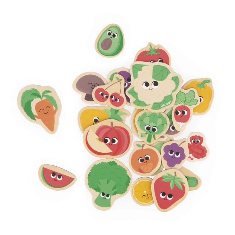 Magnets Fruits et Legumes 24 pcs Janod produit