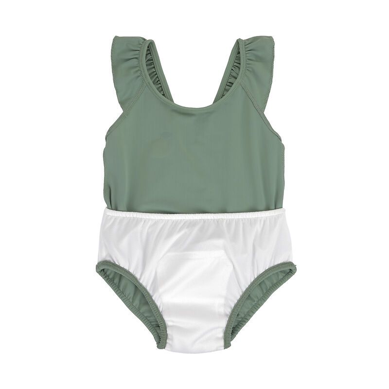 Maillot de bain 1 pièce vert Lassig intérieur